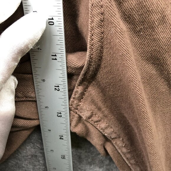 H&M Mom Jeans Womens 6 High Waisted Brown Stretch Tapered Relaxed - Picture 6 of 9